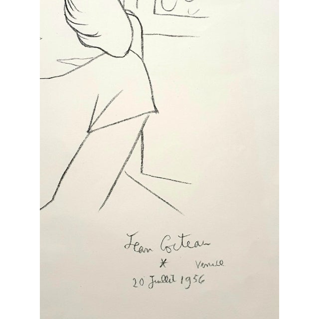 Jean Cocteau, Young Girl, Lithograph, 1956 For Sale - Image 6 of 9