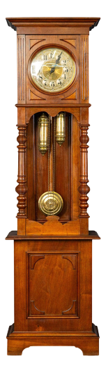 Antique Gründerzeit Grandfather Clock, Late 19th Century