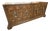 Vintage Mastercraft Credenza Sideboard 1970s Burl Wood & Brass Tassel Pulls For Sale