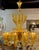 Glass Vintage Amber Colored Murano Glass Chandelier With 12 Arms For Sale - Image 7 of 7