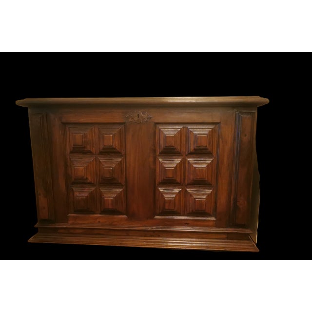 Vintage Wood Trunk, 1920s For Sale - Image 3 of 18