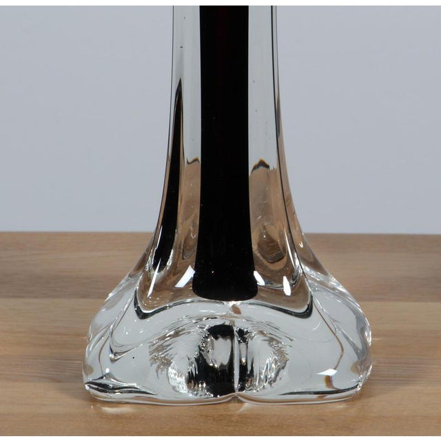 Glass Table Lamps attributed to Paul Kedelv for Flygfors, 1960s, Set of 2 For Sale - Image 6 of 7