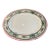Antique Haviland Limoges Large Oval Meat Platter, Hand-Painted Birds & Florals, Pink Banded Rim, French Porcelain For Sale