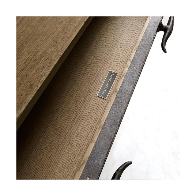 Modern Black Marble and Wood Sideboard For Sale - Image 10 of 15