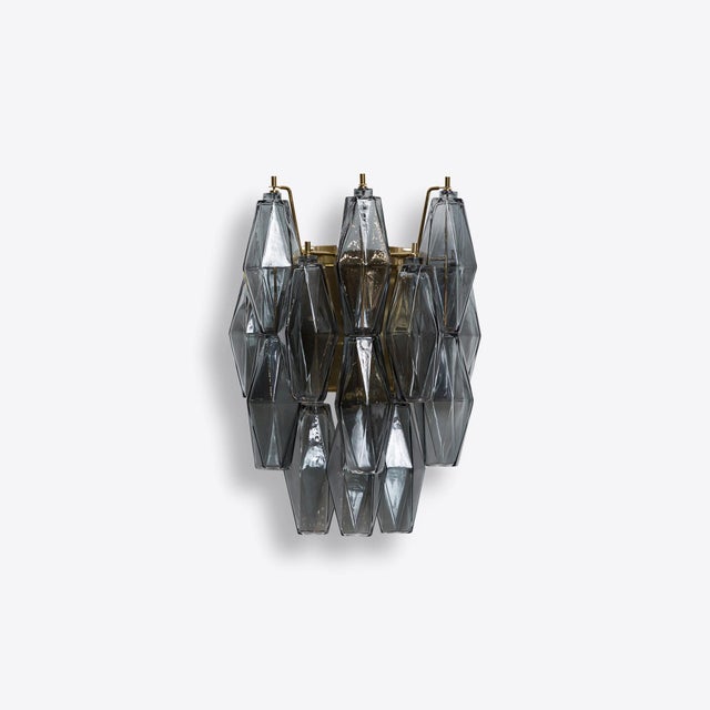 Smoke Alba Wall Light from Pure White Lines For Sale - Image 4 of 4