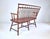 Vintage American Birdcage Windsor Bench, 1990's After Nichols & Stone For Sale - Image 12 of 14