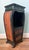 Vintage Ebonized Black Bamboo & Woven Rattan Two-Drawer Cabinet – Chinoiserie / British Colonial For Sale - Image 4 of 13
