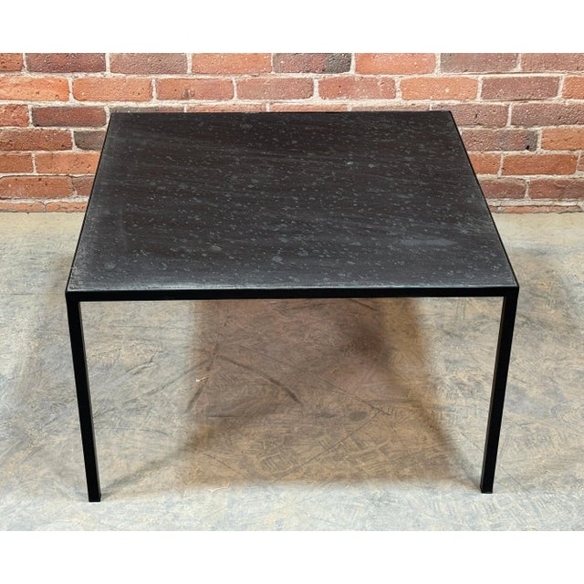 Mid-Century Modern Vintage 1960's Steel & Slate Coffee Table by Floris Fiedeldij for Artimeta For Sale - Image 3 of 9
