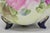 Antique Nippon Hand Painted Moriage Pink Rose Porcelain Biscuit Jar Vase For Sale - Image 4 of 16