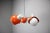 Czechoslovak Space Age Orange and Opaline Glass Chandelier from Napako, 1970s For Sale - Image 10 of 17
