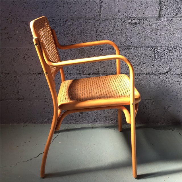 Danish Modern Bentwood Cane Chairs Set of 6 Chairish