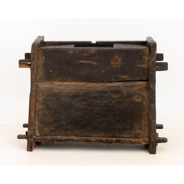 Brown Carved Hardwood Dowry Chest For Sale - Image 8 of 8