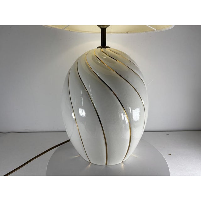 Italian Ceramic Table Lamp attributed to Tommaso Barbi, 1970s For Sale - Image 10 of 15