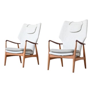 Vintage Dutch Lounge Chairs by A. Madsen and H. Schubell Kirsten, 1960, Set of 2 For Sale