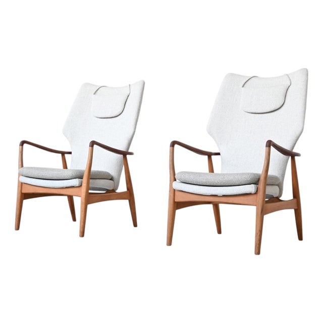 Vintage Dutch Lounge Chairs by A. Madsen and H. Schubell Kirsten, 1960, Set of 2 For Sale