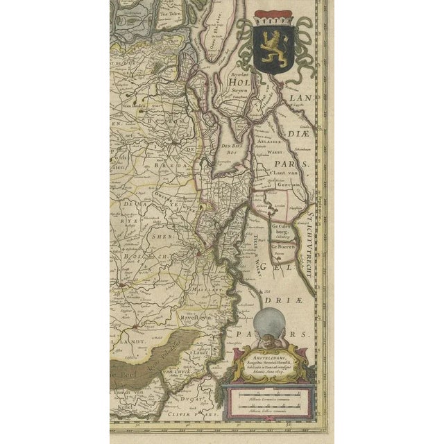 Antique Map of Brabant For Sale - Image 5 of 6
