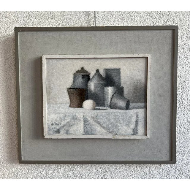 Edouard Arthur, L'oeuf, Oil on Canvas, Framed For Sale - Image 11 of 11