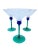 1980s 1980s Post Modern Hand Blown Martini Glasses - a Set of 7 For Sale - Image 5 of 13