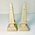 1980s Vintage Boho Chic Hollywood Regency Crackle Finish Ceramic Obelisk - A Pair. For Sale - Image 12 of 12