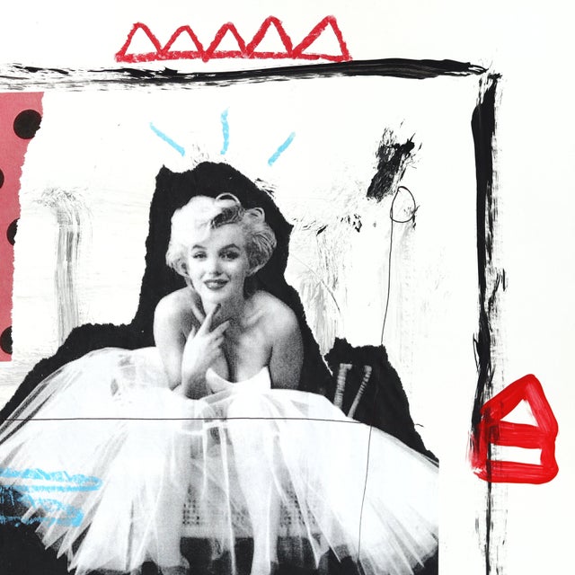 Contemporary Tutu Tokyo Pop - Original Pop Graffiti Acrylic Painting on Newspaper by Gary John For Sale - Image 3 of 6