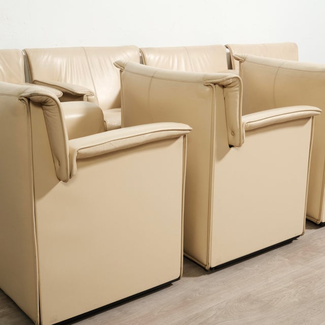 Office Chairs Lauriana by Afra and Tobia Scarpa B&b Italia for B&b Italia / C&b Italia, 1970s, Set of 8 For Sale - Image 13 of 18