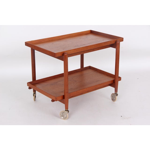 Tray Table in Teak with Two Trays by Poul Hundevad for Hundevad & Co. For Sale - Image 10 of 16