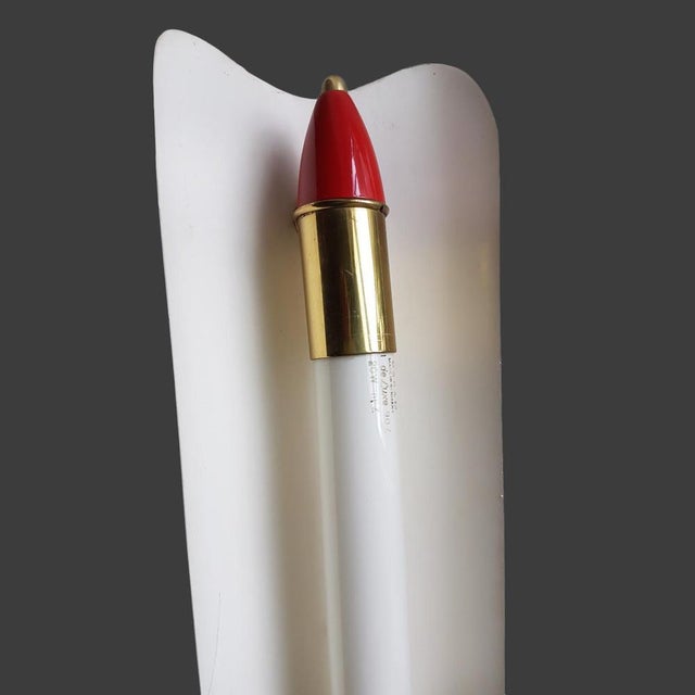 1950s Mid-Century Wall Light from an Movie Theater by Kaiser Leuchten, Fluorescent Lighting, Metal, Germany, 1950s For Sale - Image 5 of 10