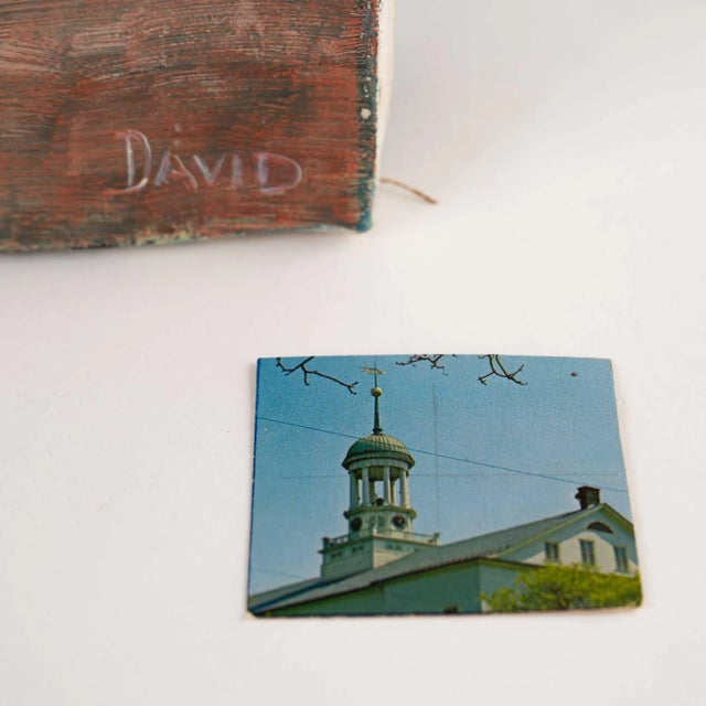 Mid-Century Modern Vintage Church Cupola Painting For Sale - Image 3 of 9