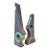 Oversized Ceramic Sculptures in the Brutalist Manner - Set of 2 For Sale