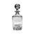 Vintage Square Body Cut Lead Crystal Decanter - Faceted Stopper For Sale - Image 10 of 10