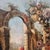 Still Life with Flowers, Fruits and Architectural Elements, 1800s, Oil Painting on Canvas, Framed For Sale - Image 11 of 16