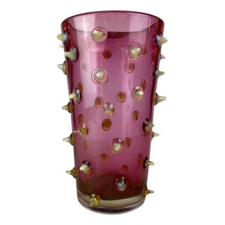 Thorn Spikes Murano Glass Vase by Pino Signoretto, Italy, 1990s For Sale
