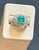 2010s GIA Certified 2.5ct Emerald Cut Colombian Emerald Diamond Ring 18kt White Gold For Sale - Image 5 of 18