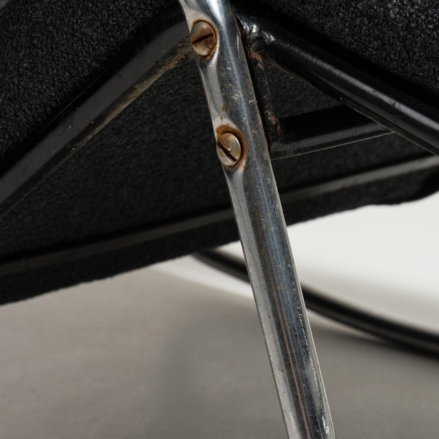 19th Century France Black Metal Lounge Chair For Sale In Greensboro - Image 6 of 11