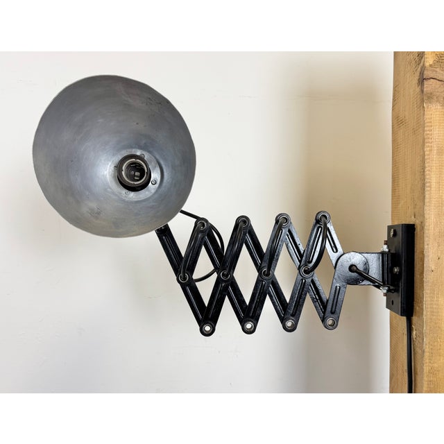 Mid-Century Industrial Scissor Wall Lamp, 1960s For Sale - Image 10 of 18