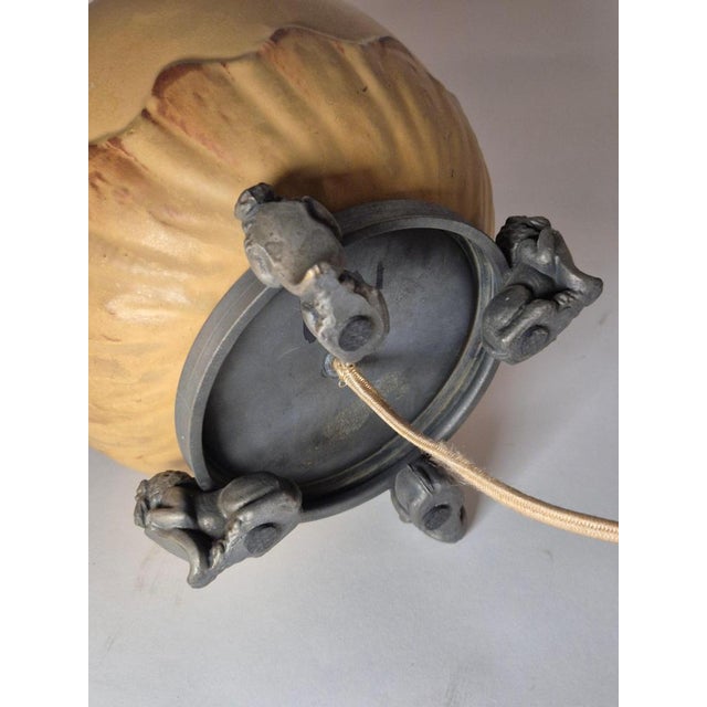 Swedish Grace Chinoiserie Table Lamp from Svenska Metallverken, 1920s-1930s For Sale - Image 9 of 10