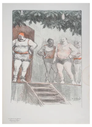 Henri Gabriel Ibels, Swimmers, 1897, Original Lithograph