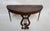 Pair of Empire or Victorian Style Half Moon / Demilune wood Consoles With Harp / Lyre Detail The harp detail at the front...