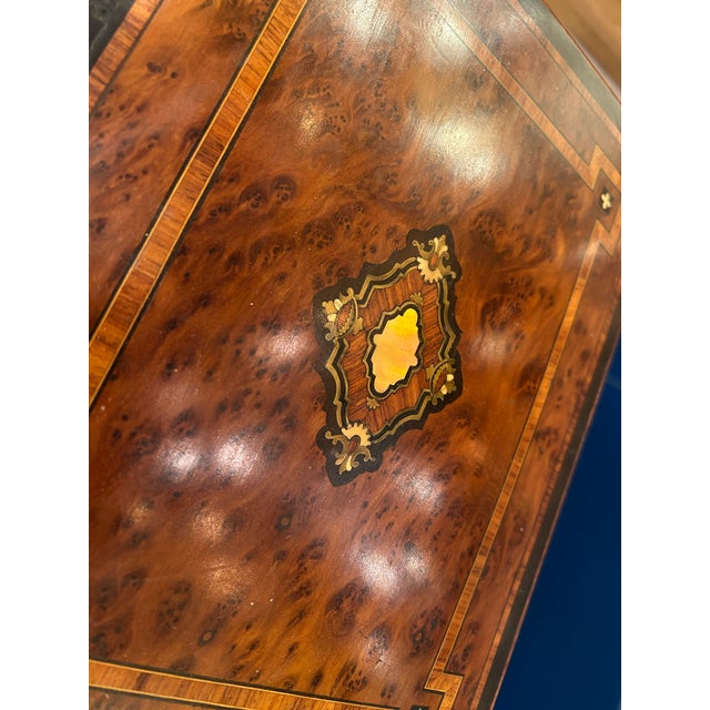 19th Century Walnut Burl Liquor Cabinet, Set of 21 For Sale - Image 13 of 14