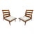 Sculptural Mahogany Lounge Chairs - a Pair For Sale