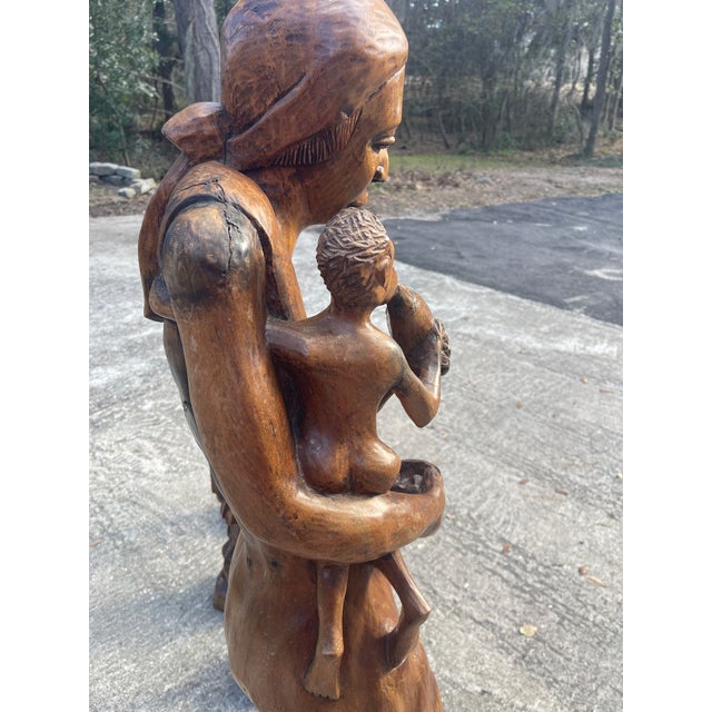 Carved Statues From Haiti 1970’s For Sale In Savannah - Image 6 of 13