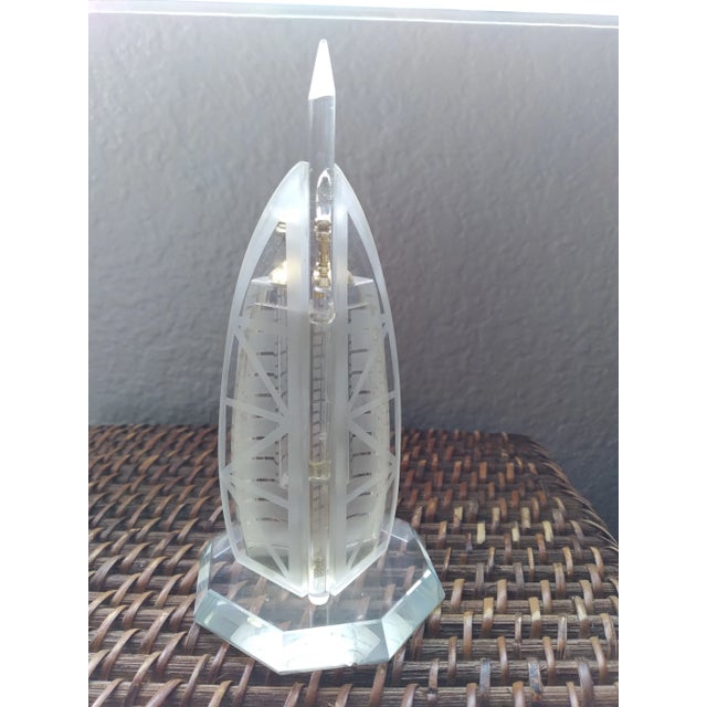 Mid-Century Modern 1990s Buri Al Arab Hotel-Dubai Crystal Perfume Bottle For Sale - Image 3 of 11