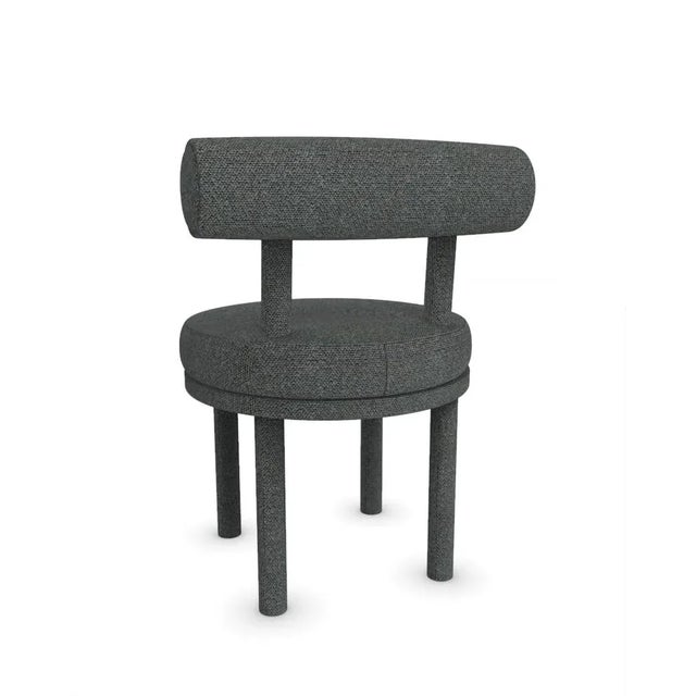 Moca Chair in Safire 09 Fabric by Studio Rig for Collector For Sale - Image 4 of 7