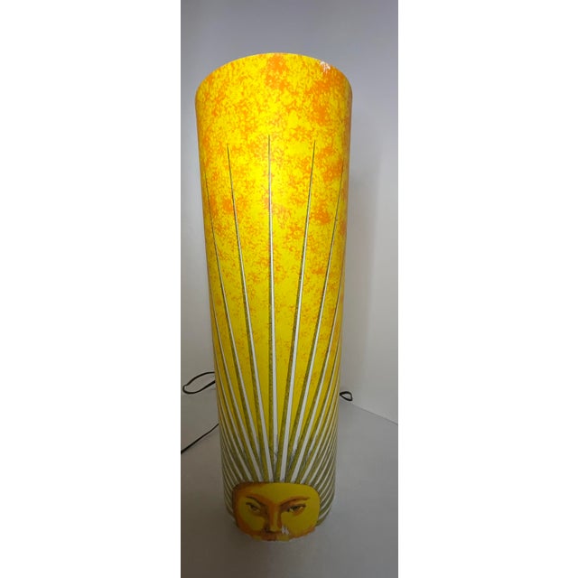 Pair of Vintage Fornasetti “Sun” Table Lamps for Antonangeli Italy 1990s For Sale In Seattle - Image 6 of 15