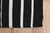Rustic Striped Kilim Black White Vintage Handmade Area Rug For Sale - Image 3 of 11