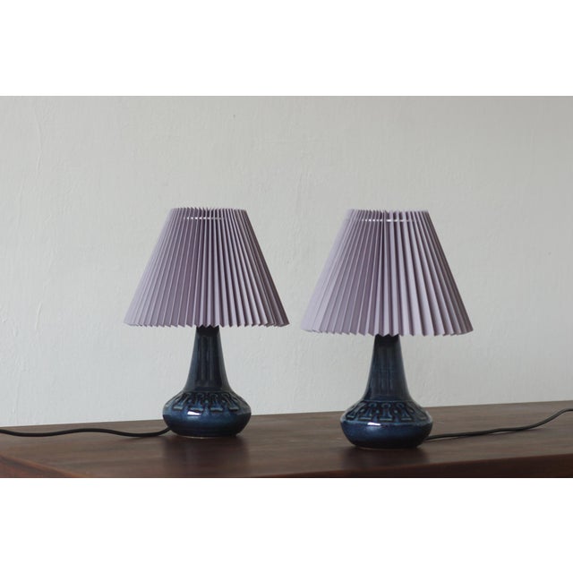 Mid-Century Modern Ceramic Table Lamp from Søholm Stentøj, Denmark, 1960s, Set of 2 For Sale - Image 3 of 6