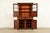 1980s Kittinger Georgian Carved Mahogany Breakfront Bookcase Cabinet For Sale - Image 5 of 18