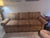 French Country Ethan & Allen, Three-Seated Couch. Sturdy Fabric. No Signs of Material Wear and Pillow and Seating Shapes Look New. For Sale - Image 3 of 7