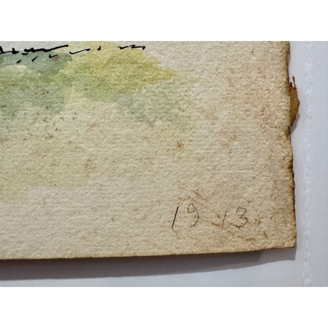 Henry Emil Salloch Original Watercolor on Paper Shenandoah Valley, Va. 1944. For Sale In Atlanta - Image 6 of 8