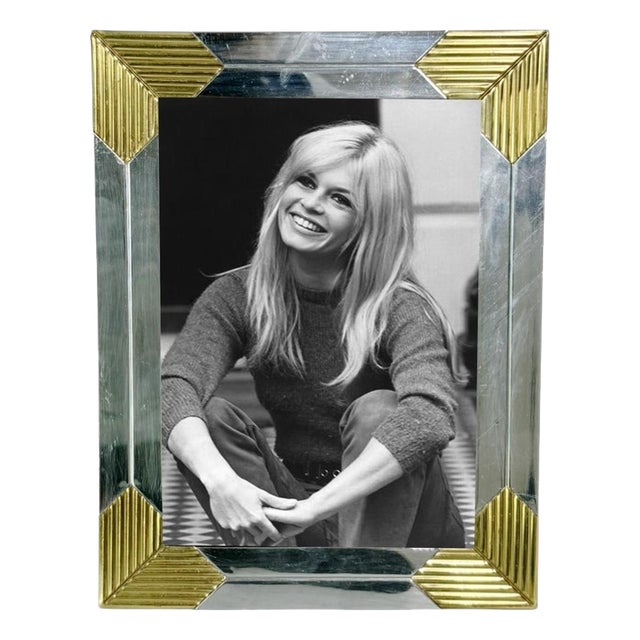 Vintage Metal Photo Frame, France, 1970s For Sale